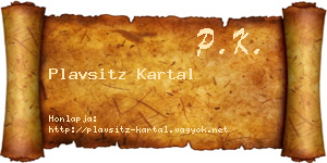 Plavsitz Kartal névjegykártya